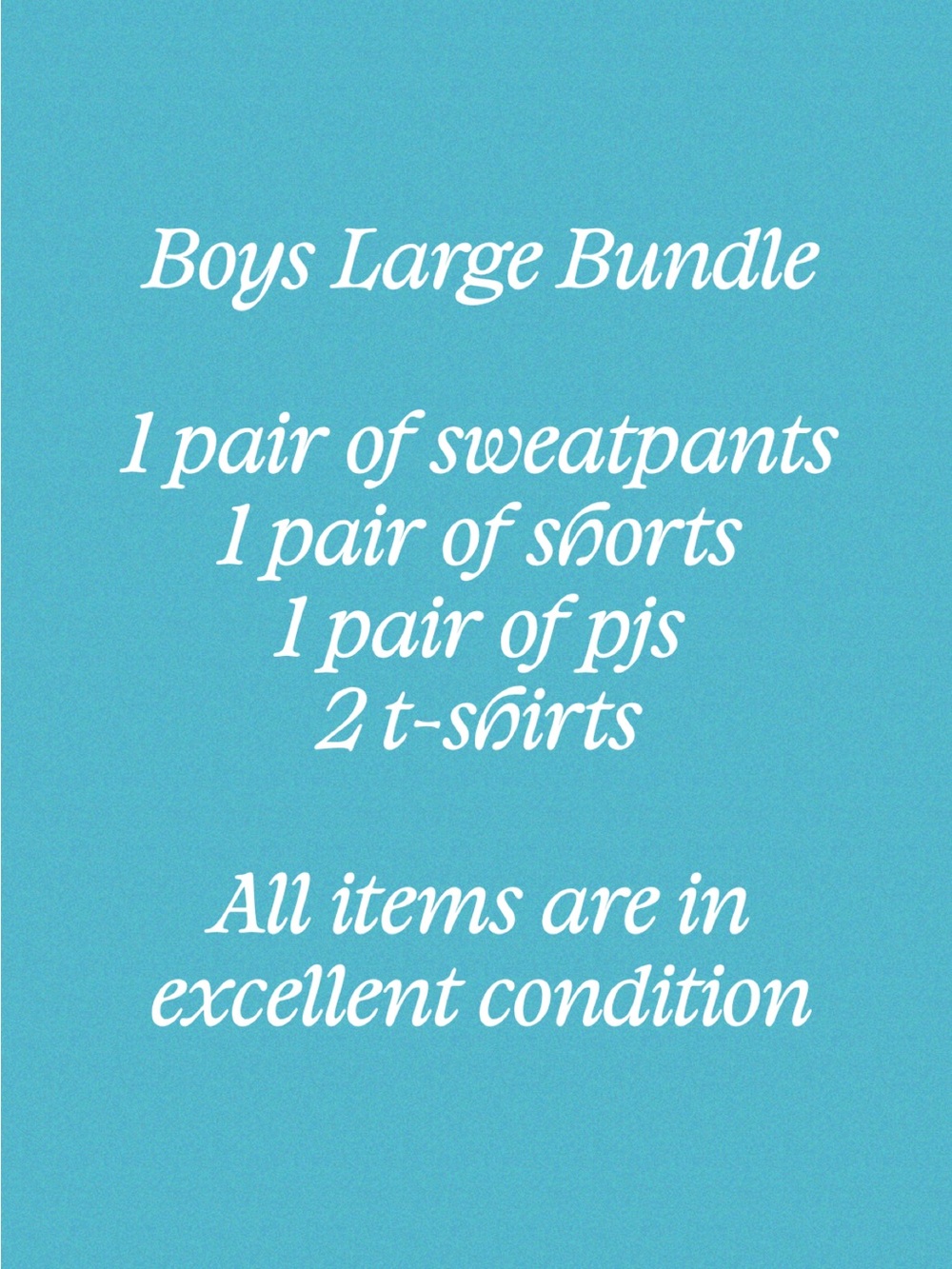 Boys Large Clothing Bundle - Blue